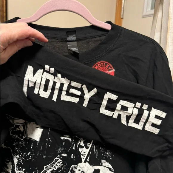 🆕 Motley Crue Long Sleeve T Black - Picture 5 of 6